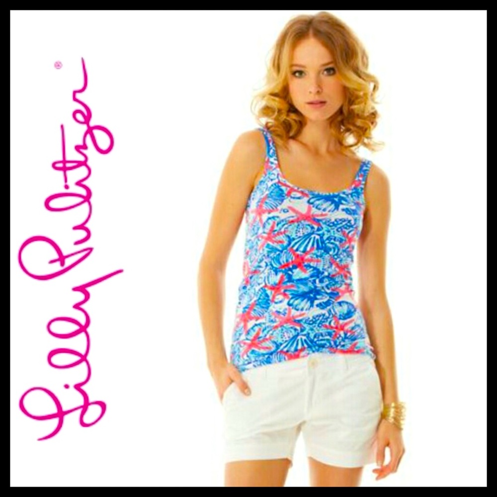 Lily Pulitzer She She Shells Tabbie Tank Top